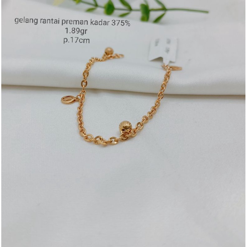 gelang rantai preman kadar 375%