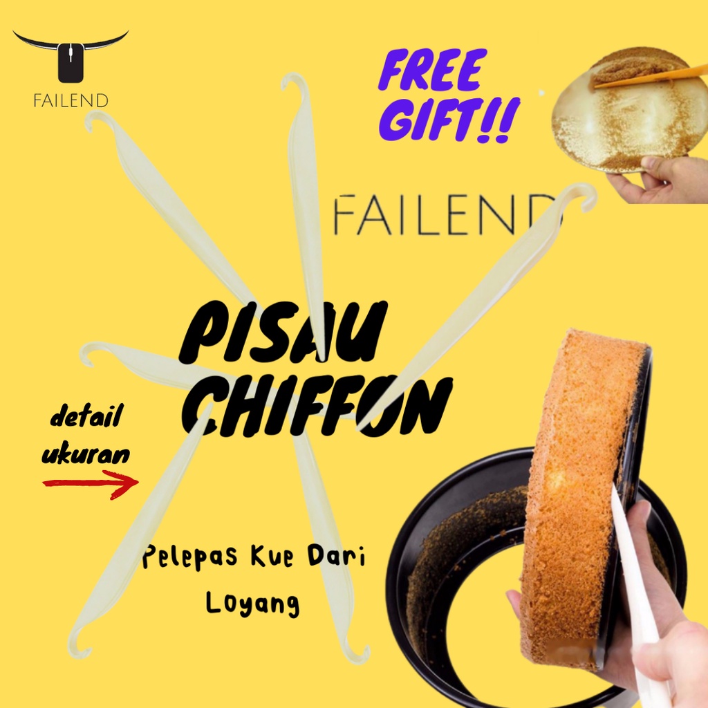 Pisau Chiffon Chifon Pelepas Kue Dari Loyang Demoulding DIY