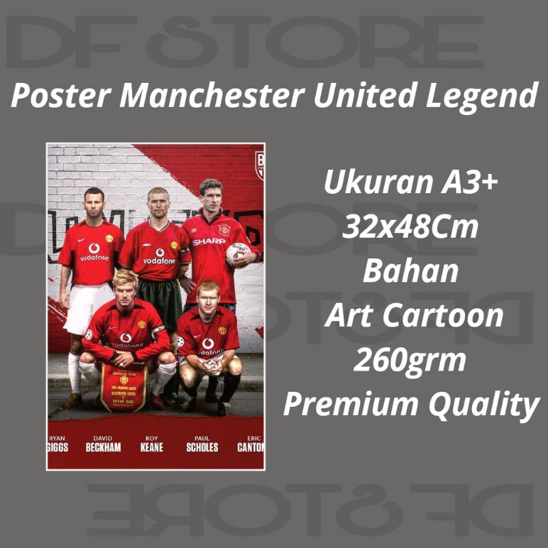 poster sepakbola man united mu legend