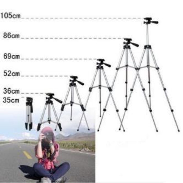 tripod weifeng wt3110a buat camdig  handycam   dslr dan hp holder u