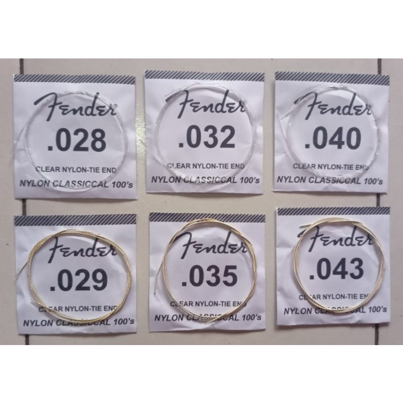 senar gitar nilon/nylon/clasic eceran/satuan