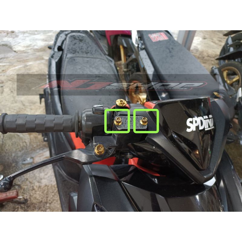 Baut probolt tutup master rem baut tutup minyak rem m4 drat 6 pjg 15mm HARGA SATUAN baut tutup minya