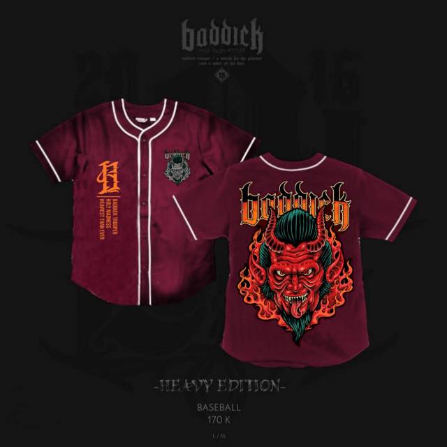 Kaos baseball Baddick Original Distro