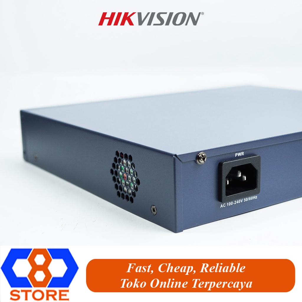 SWITCH POE HIKVISION DS-3E0318P-EM 16 PORT POE UPLINK GIGABIT SFP