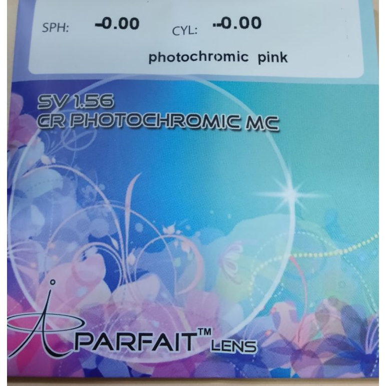 Lensa photocromic pink