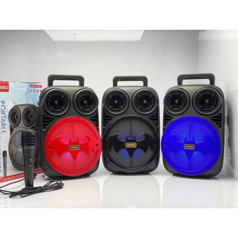 New Speaker Bluetooth Karaoke Kimiso 3391 Free Mic Karaoke