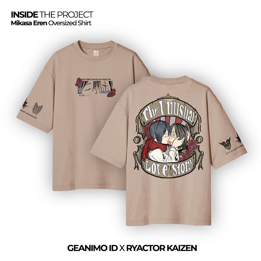 Geanimo X Ryactor Kaizen Eren Mika Oversized Shirt Limited Collaboration