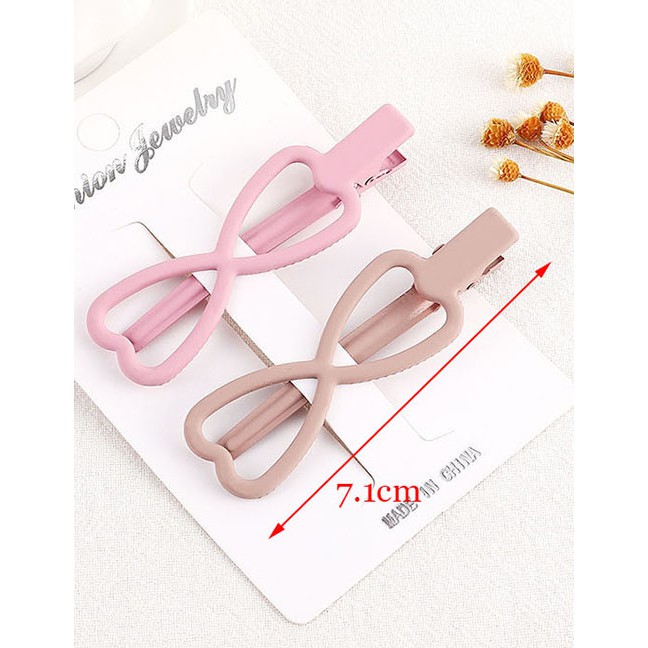 LRC Jepit Rambut Fashion Random Color Glasses Bow Hair Clip Y61420