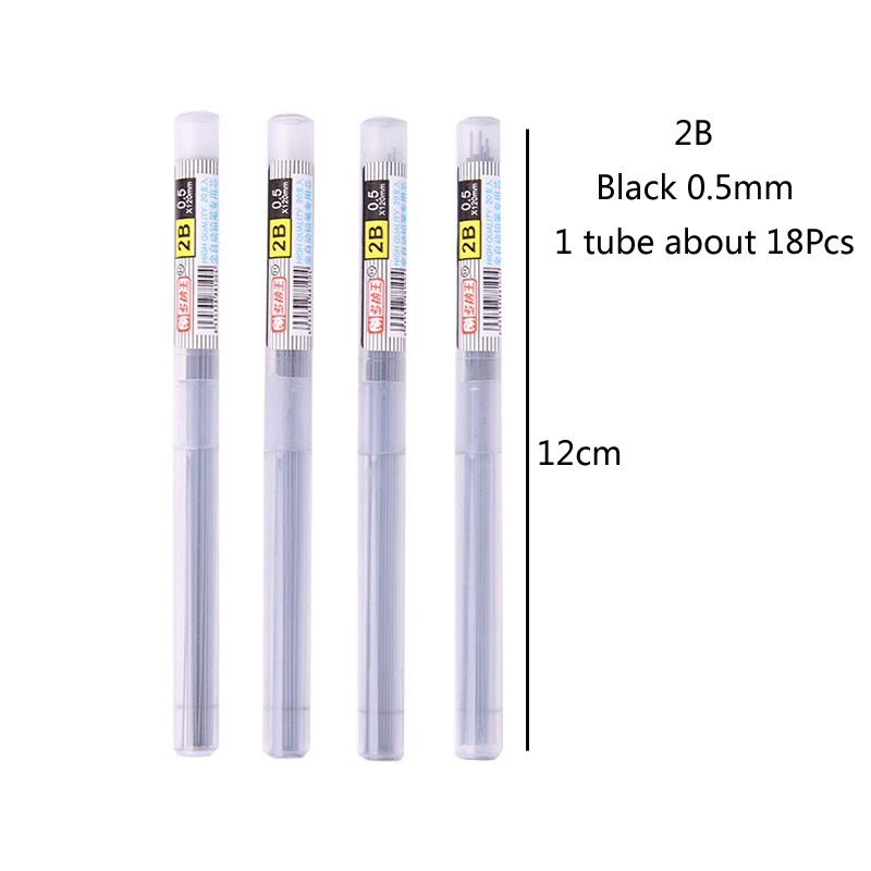 Pensil Mekanik Logam 0.5mm/0.7mm Gambar Anak Sketsa Aktivitas Pensil Hitam Memimpin Isi Ulang Alat Tulis Siswa