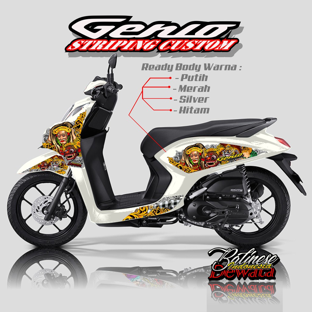 Jual Striping Custom Variasi Honda Genio 3D Karakter Terbaru 2020 Real Picture Indonesia Shopee Indonesia