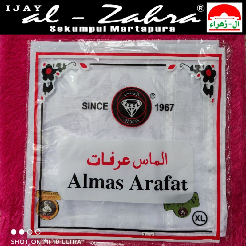 SORBAN PUTIH POLOS ALMAS ARAFAT