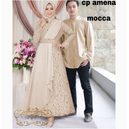 TERLARIS SETELAN BAJU BROKAT TUNIK KURUNG 3 Pilihan /Ijo Botol / Navy / Choksu .Couple Brukat
