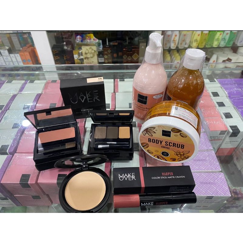 MAKE OVER Set Make Up ORIGINAL | Set seserahan MAKE OVER dan SCARLET