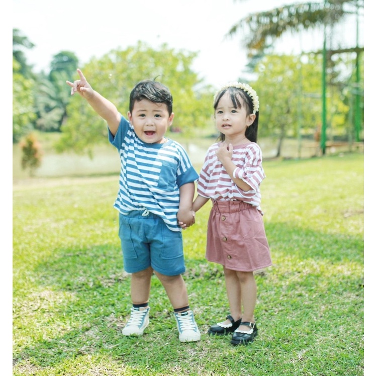 FURY STRIPE COUPLE SERIES Baju Anak Laki Perempuan Main