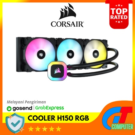 CORSAIR H150 RGB 360mm Liquid CPU Cooler | ARGB AIO Liquid Cooling