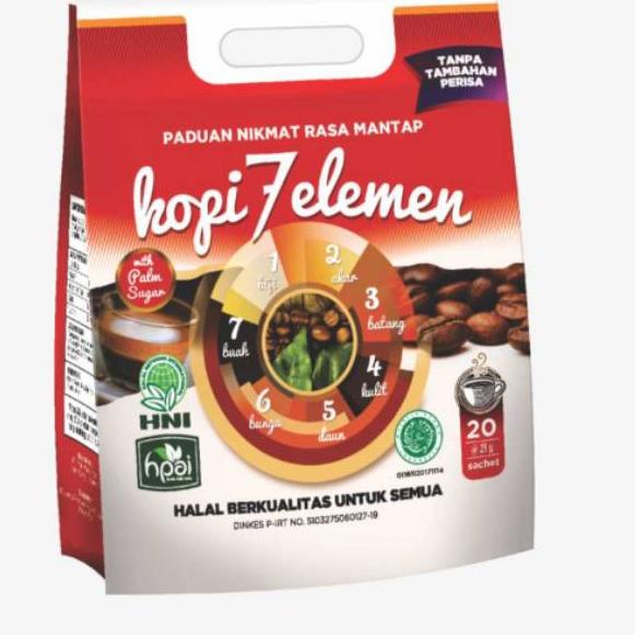 

☣ [PROMO] Kopi 7 Elemen Sevel HNI HPAI Kopi isi 20 HNIAC55 Tamiimah ㅁ