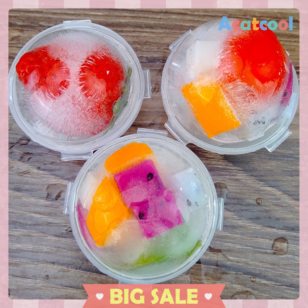 4pcs Round Ball Ice Cube Mold Maker DIY Sphere Ice Ball Device with Funnel