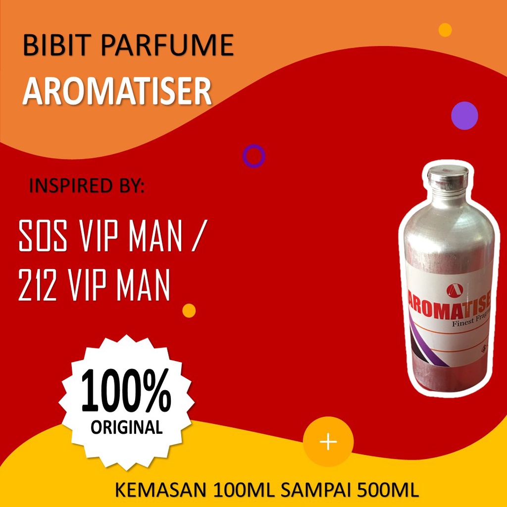 Bibit Parfum AROMATISER SOS VIP MAN searah dengan 212 VIP MEN