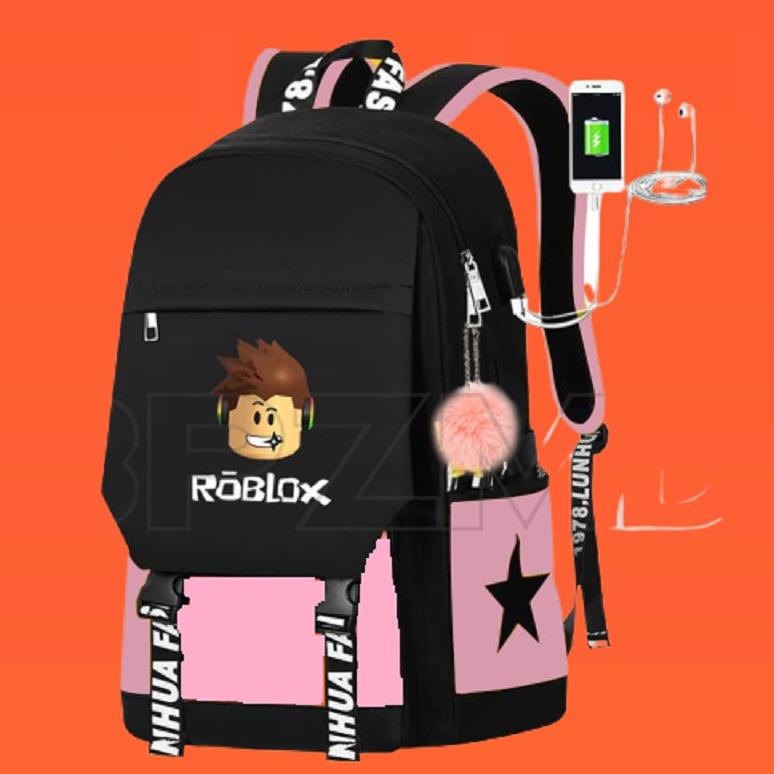 Azlan_Shop06 - Tas Sekolah Anak/ Taspunggung/Tasmain/ Tasgaya/ Tasmurah/ Tas Motif Roblox Bintang