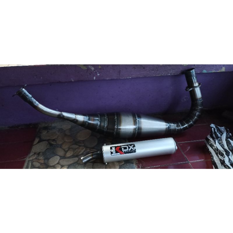 Knalpot Rx king Rx Spesial Rx k Yt Pdk Repsol Abrt20 Road Race Plat Karat-6