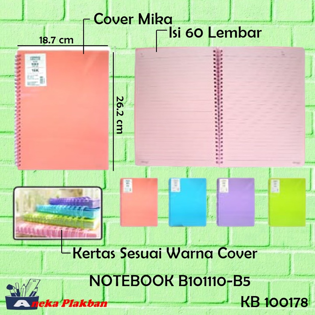 

[PCS] NOTEBOOK WARNA SERI B10112-A6 B10111-A5 B101110-B5