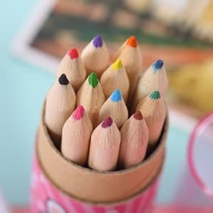 

PENSIL WARNA MINI - PERAUT 12 WARNA ALAT TULIS LUCU
