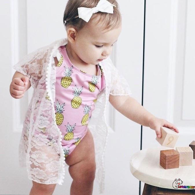 EDL-Toddler Baby Girls Kids Swimsuit Bathing Tankini Bikini Set