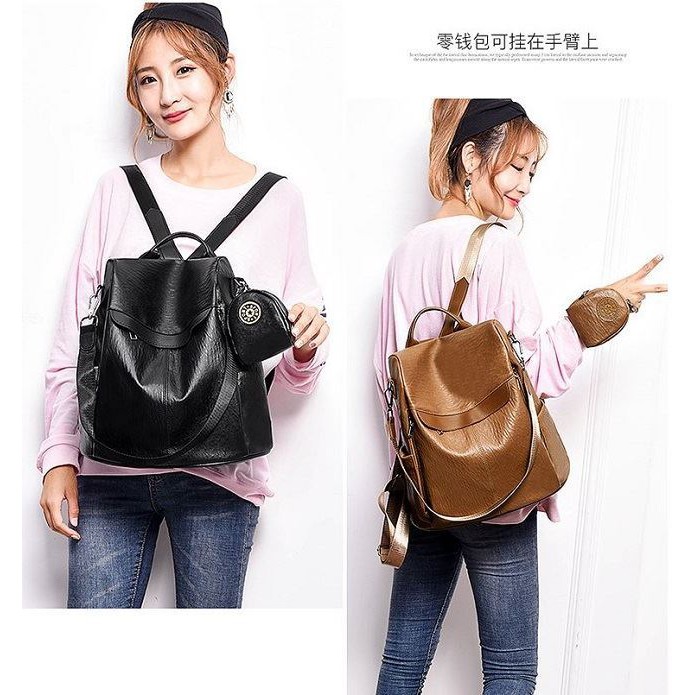 (COD) Vyctoria VOS1064 Tas Ransel Wanita Import Backpack Stylish Promo JT1064 LT1430 1064 1430