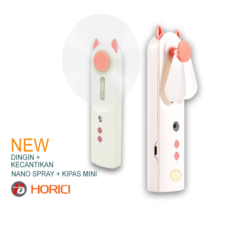 Baru Promosi murah 2IN 1 Kipas Nano Spray Pelembab Wajah Handheld USB Semprotan Nano