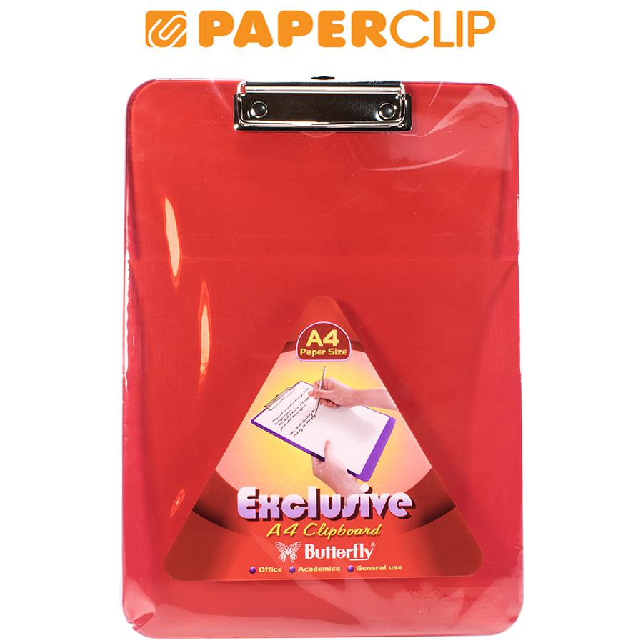 

CLIP BOARD BUTTERFLY A4 TRANSPARANT