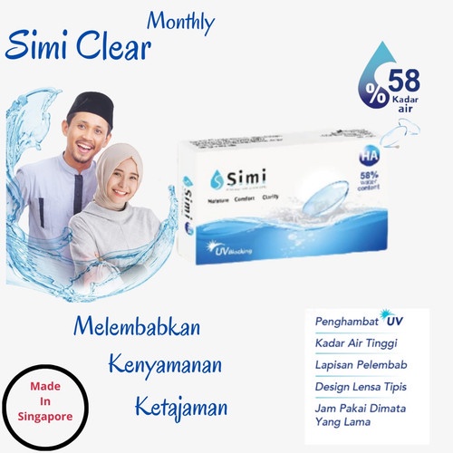 Softlens Bening Simi Clear dia 14.2mm