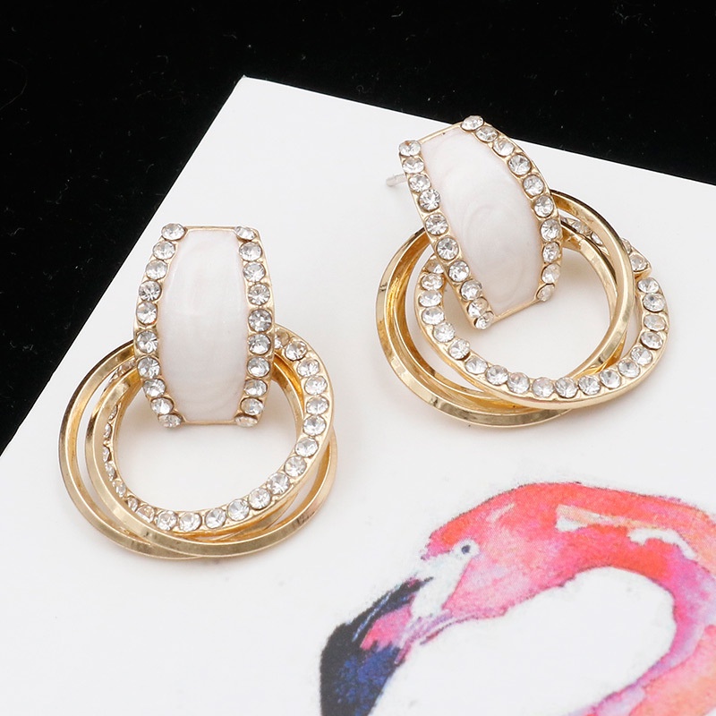 Anting Hoop 925 Silver Needle Gaya Korea Untuk Wanita