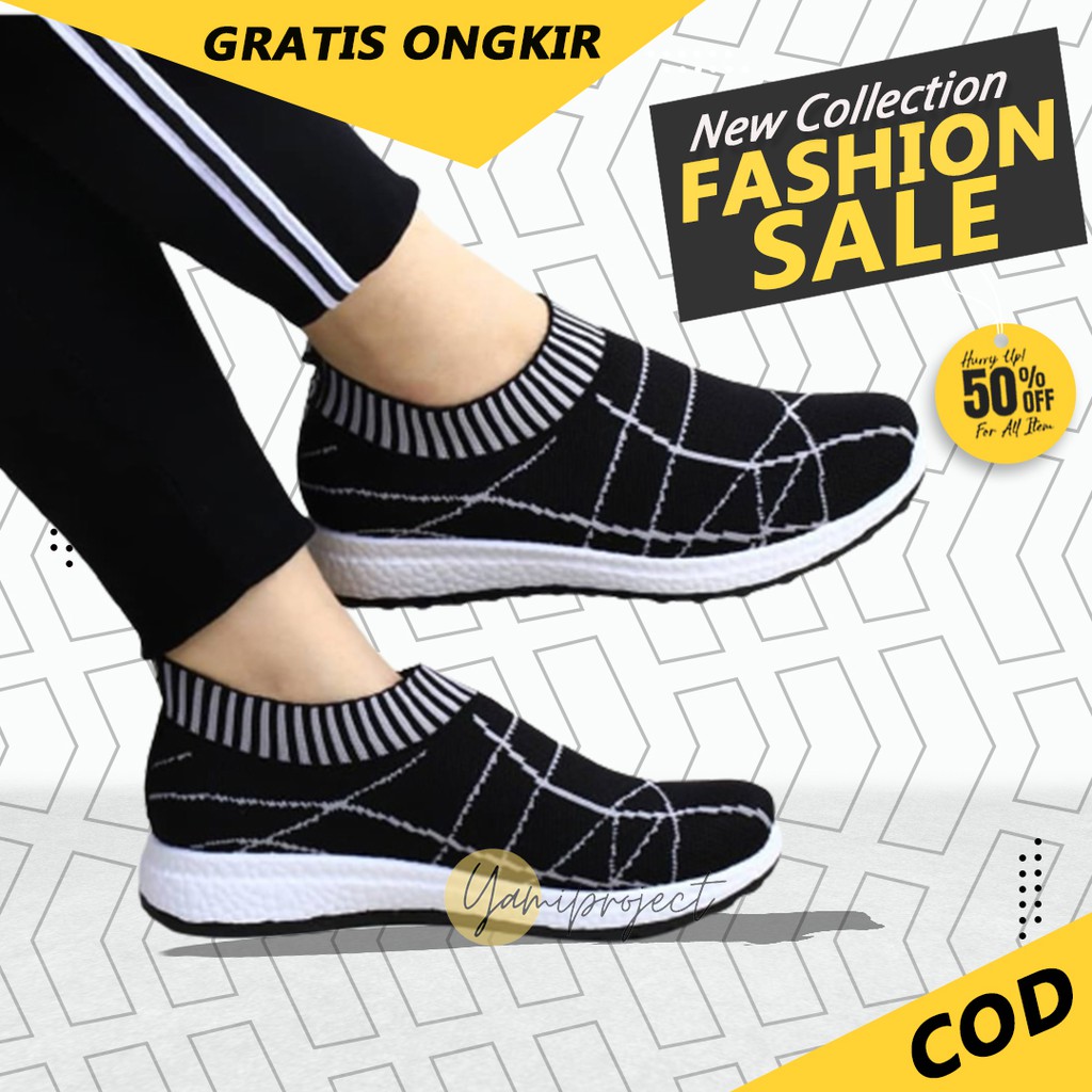 Sepatu Snaker Wanita Terbaru Sneakers Korea Wanita Sepatu sneakers wanita Venom tali 2 warna YM 821