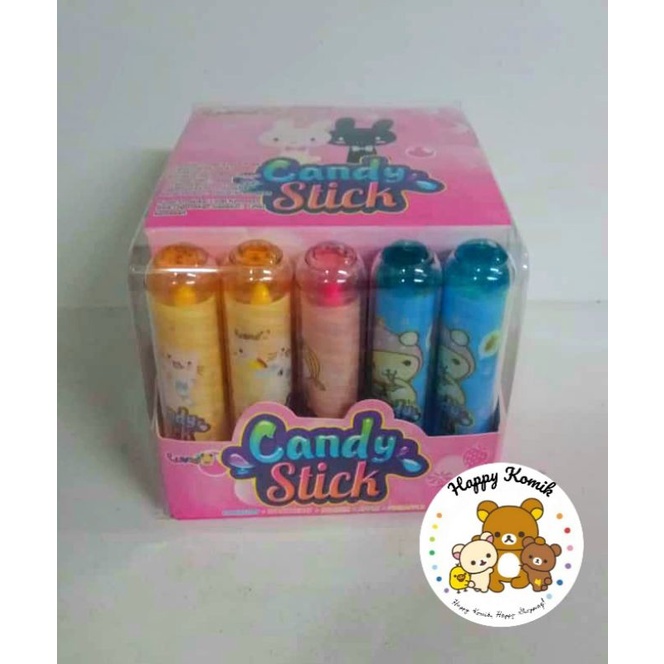 

Permen Cemilan Snack Lipstik Lipstick Candy Stik Stick Putar Rasa Buah Lezat Mainan Anak Murah (isi 30 pcs)