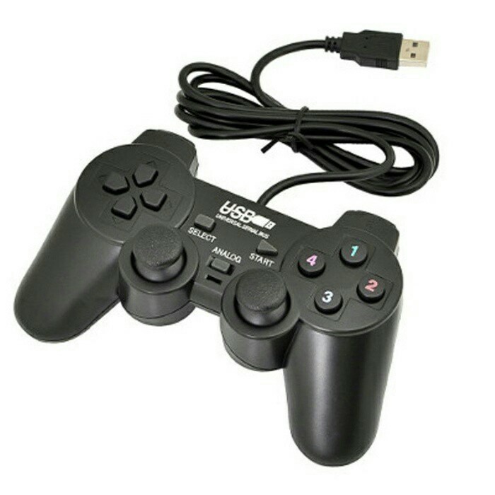 Gamepad single hitam merk eyota bagus Joystick ps pc