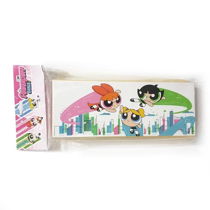 

Powerpuff Girls Pencil Case Rectangular 028 (White) - Pink