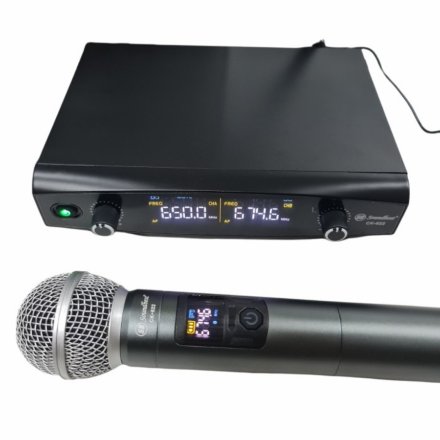 Mic wireless soundbest ck622 multi frequency ck 622 microphone