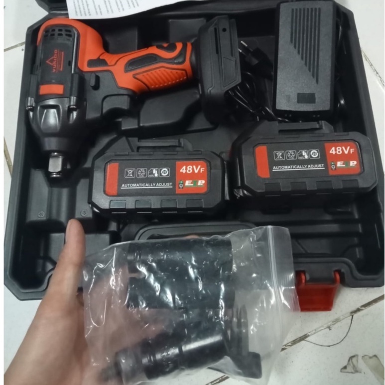 Kualitas TERJAMIN !! YUKIDO 88V 2 BATERAI Mesin Impact Wrench 48V + SUNC TOOLS Chuck Bor MESIN INPEK SUNC IMPACT WRENCH