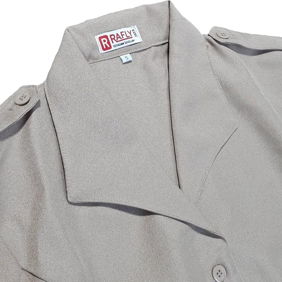 Terbaru.. Baju Pramuka Pembina Bahan Rapilo Lengan Panjang Wanita - Baju Pramuka Guru /Rafly Jaya