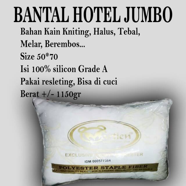 Bantal guling hotel jumbo