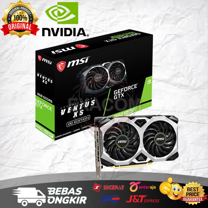 VGA MSI GTX 1660 Super Ventus XS OC 6GB GDDR6