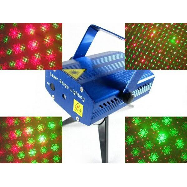 MINI LASER STAGE LIGHT MULTICOLOR PROJECTOR & TRIPOD