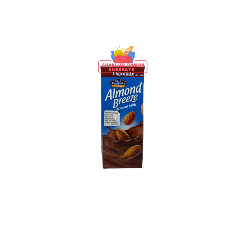 Blue Diamond Susu Almond Milk Breeze All Varian Original Vanilla Chocolate Latte Unsweetened 180ml