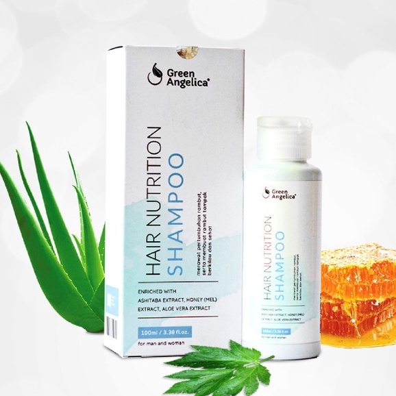 KELAYA HAIR TREATMENT SHAMPOO Original BPOM Sampo Alami Mencegah Rambut Bercabang Rontok Kebotakan-Sampo Green Angelica