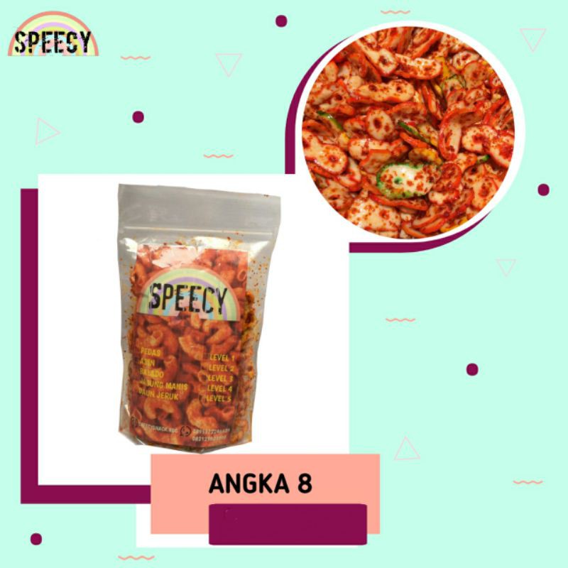 

MAKARONI kering pedas krupuk angka 8