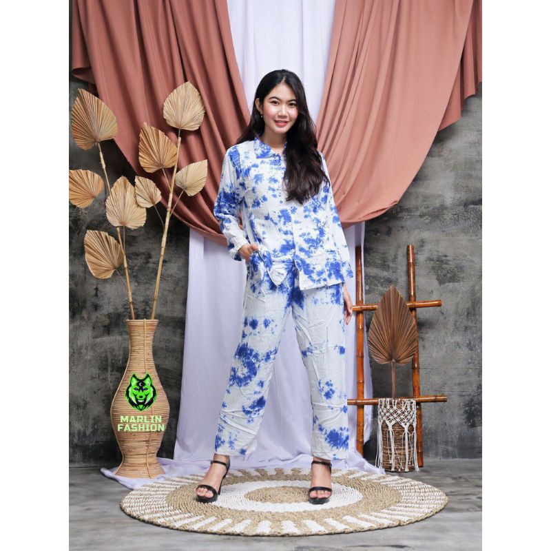 BASIC TIEDYE SET DAILYSET ONESET TIE DYE SETELAN ONE SET WANITA OUTFIT SELEBGRAM HITS