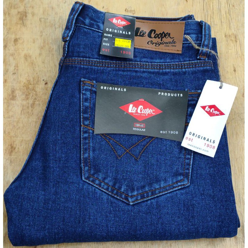CELANA JEANS PRIA TERBARU LEECOOPER BIRU  /CELANA JEANS PRIA DISTRO/JEANS PRIA MURAH.