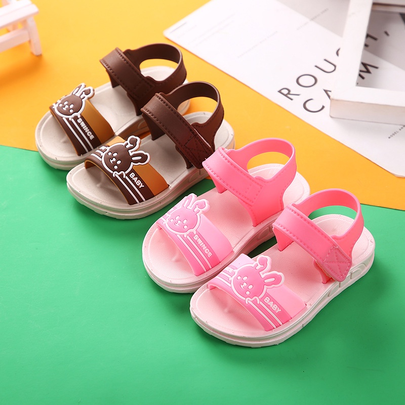 gof BUNNY SKIVE 5001+8 Sandal Anak Perempuan Bahan Karet Model Lucu 1-6 Tahun Import