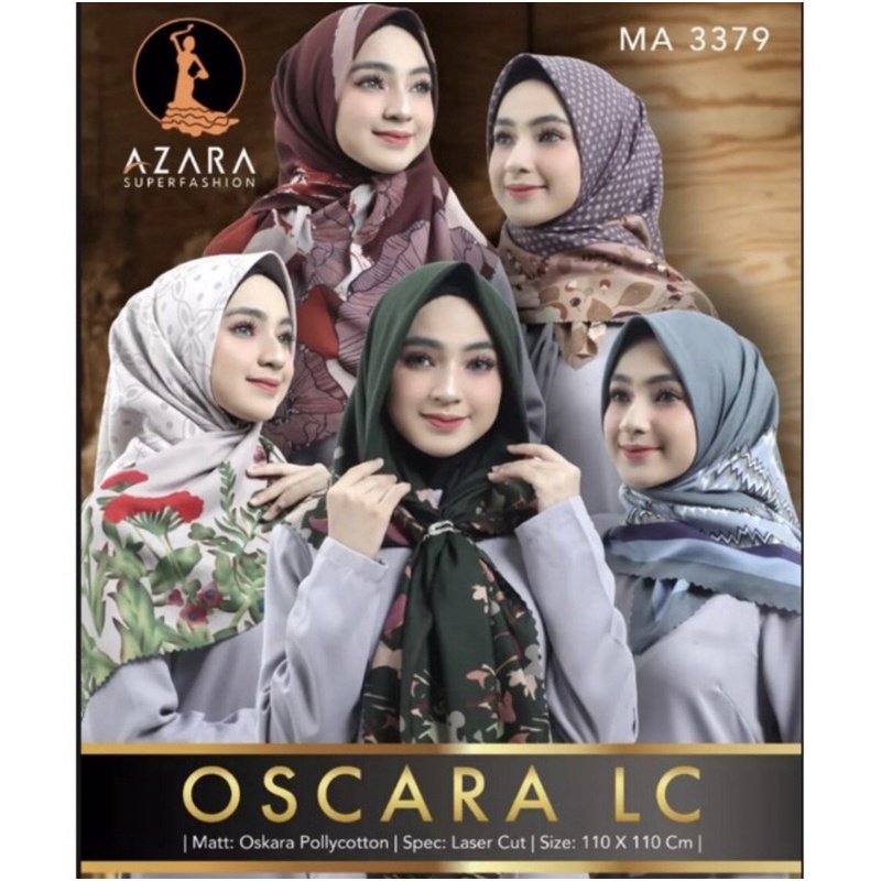 Promo HIJAP OSCARA AZAHRA LC motif terbaru premium