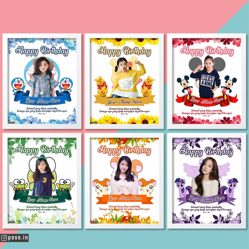 Jual EDIT FOTO ULANG TAHUN KARAKTER SOFTCOPY | Shopee Indonesia